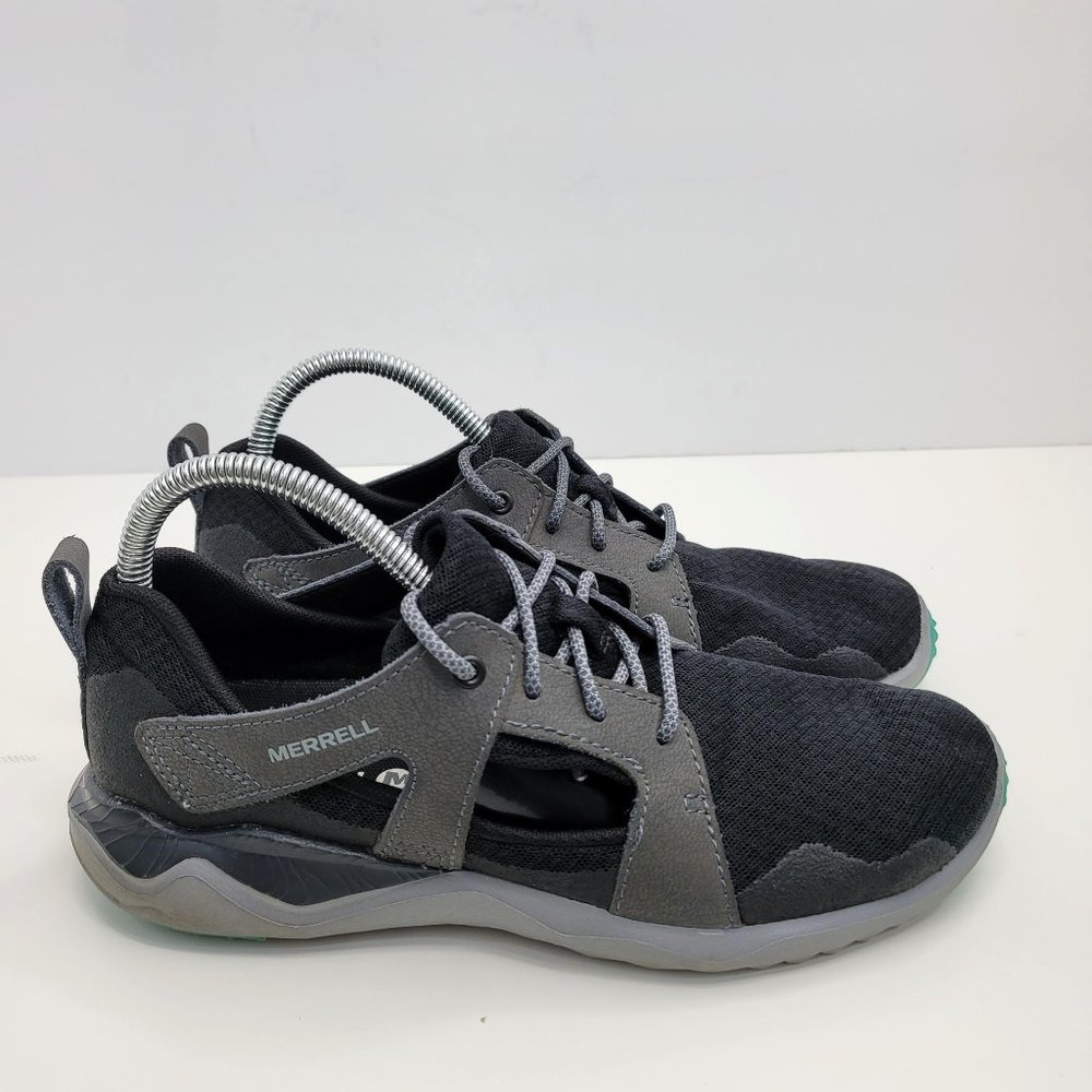 Merrell 1SIX8 Slice Women's Fashion Sneaker Black Gray US Size 7.5